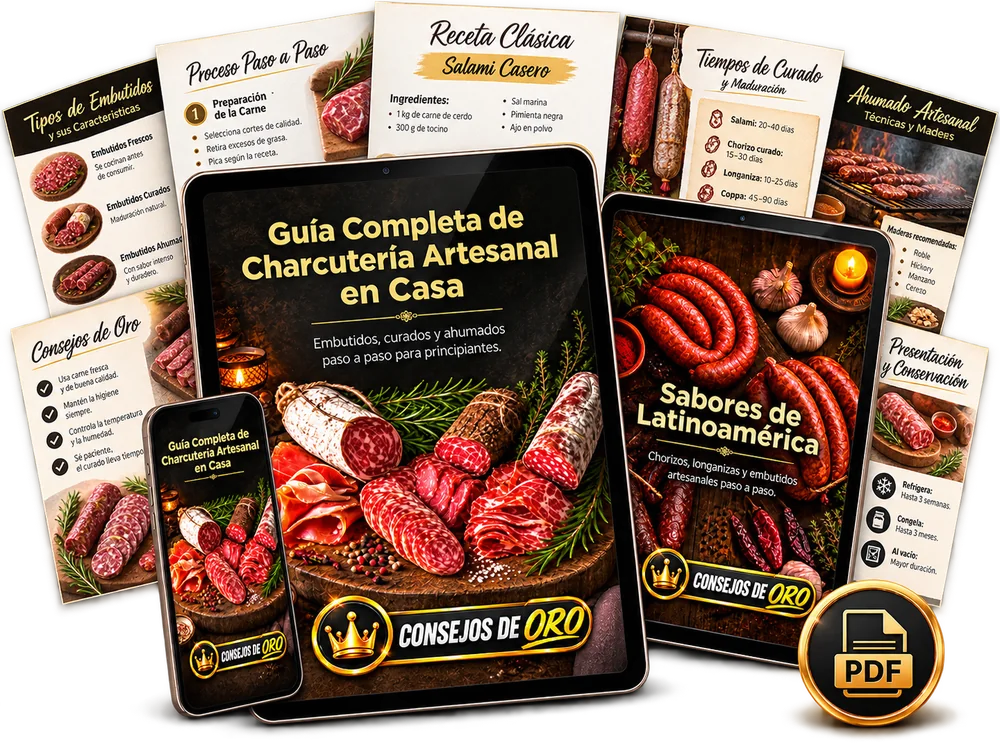 Colección completa de 4 guías digitales más 3 bonos de charcutería artesanal