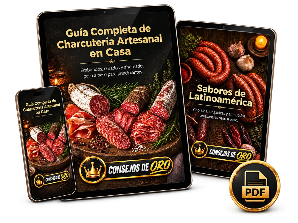 Colección completa de 4 guías digitales de charcutería artesanal